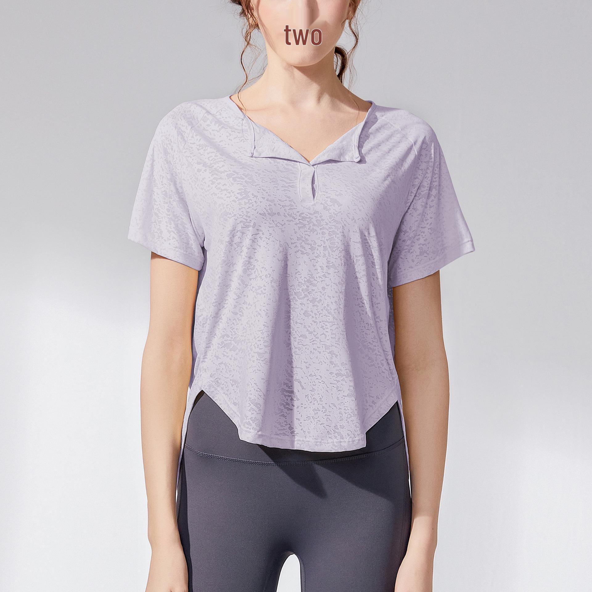 

Женский комплект футболки для йоги и фитнеса премиум-класса свободного кроя 2023 Small фиолетовый