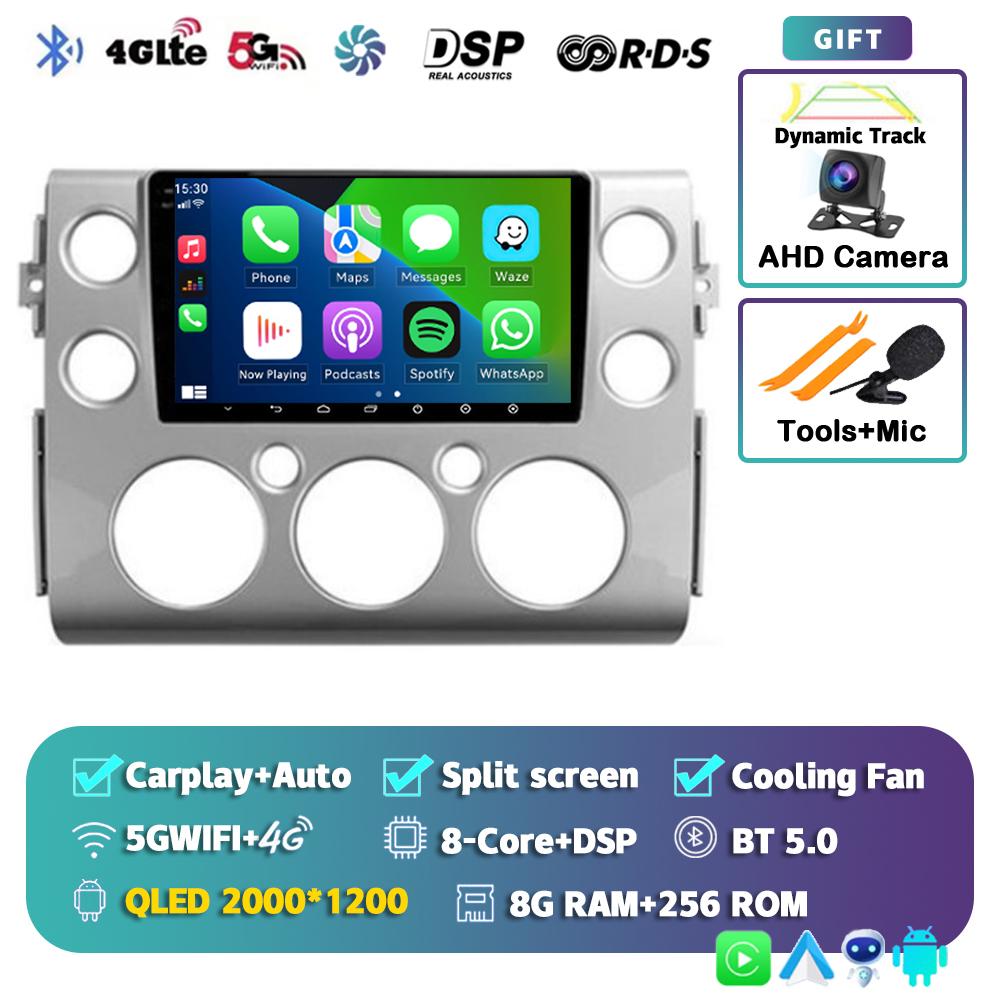 Android14 Car Radio For Toyota FJ Cruiser J15 2006 2007 2008 2009 2010 -2020 Smart Touch Screen Multimedia Player GPS Navigation