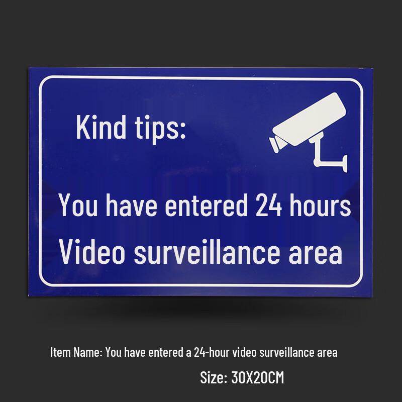 Luminous Reflective Monitoring Area Warning Sign