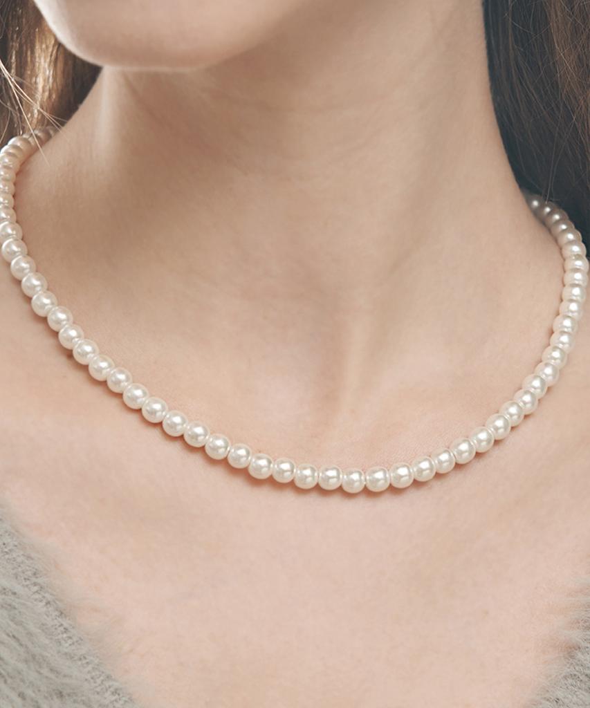 Ellejewelry Pearl Bead Necklace Elbrnn196