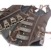 Dámský Rock Steampunk Korzet z Umělé Kůže Stahovák Pasu Šála Set