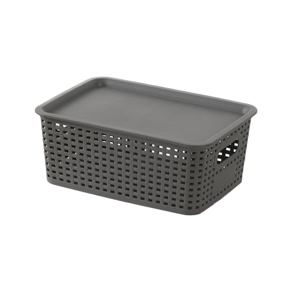 With Lid Storage Box Large Capacity Kitchen Storage Box Portable Storage Basket  Home Decoration
