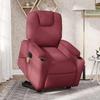 VidaXL Electric Massage Recliner Burgundy Red Fabric 3204407