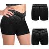 Kids Performance Shorts with Sparkling Rhinestones V-Front Elastic Waistband for Dance Gymnastics