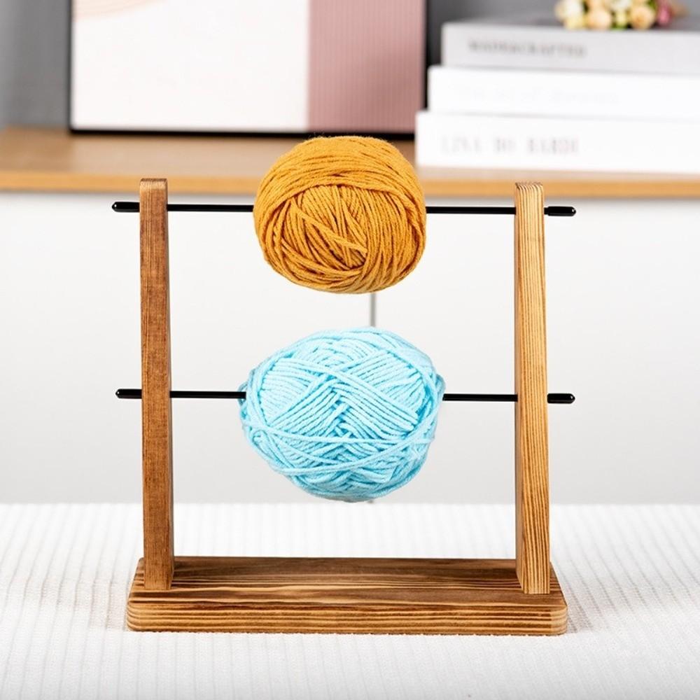 Solid Wood Wire Winding Rack Detachable Spindle Winder Wool Storage Rack Craft Supplies