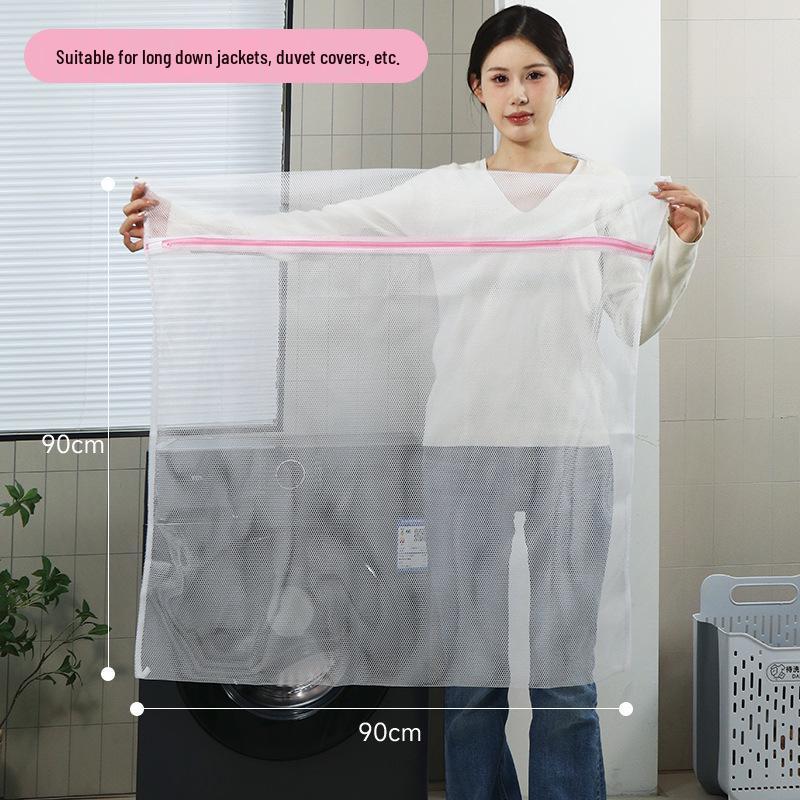 Pink Mesh Laundry Bag for Machine Wash - Anti-Deformation Clothes Care for Bras & Sweaters