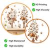Creative 3D Flowers and Butterfly Wall Sticker Self-Adhesive Removable for Bedroom Living Room Study Background Home Decor