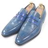 Grandes mocassins Andy modelo 50º aniversário couro Patine azul Usado