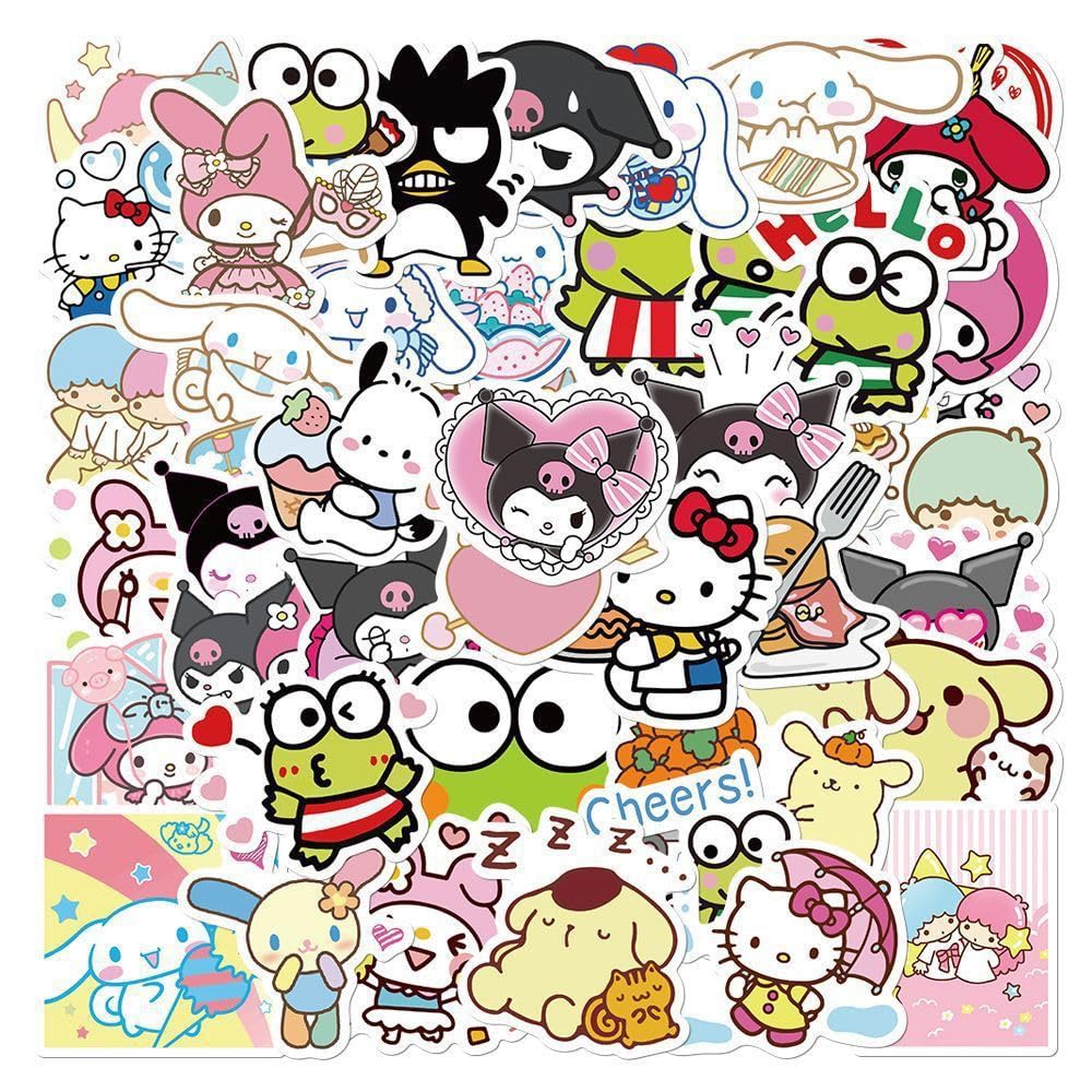 Haorange Cute Stickers Set Cartoon Stickers, Waterproof, High Definition Images,