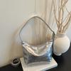 Patent Leather Rivet Underarm Bag One Shoulder Crossbody Women's Bag