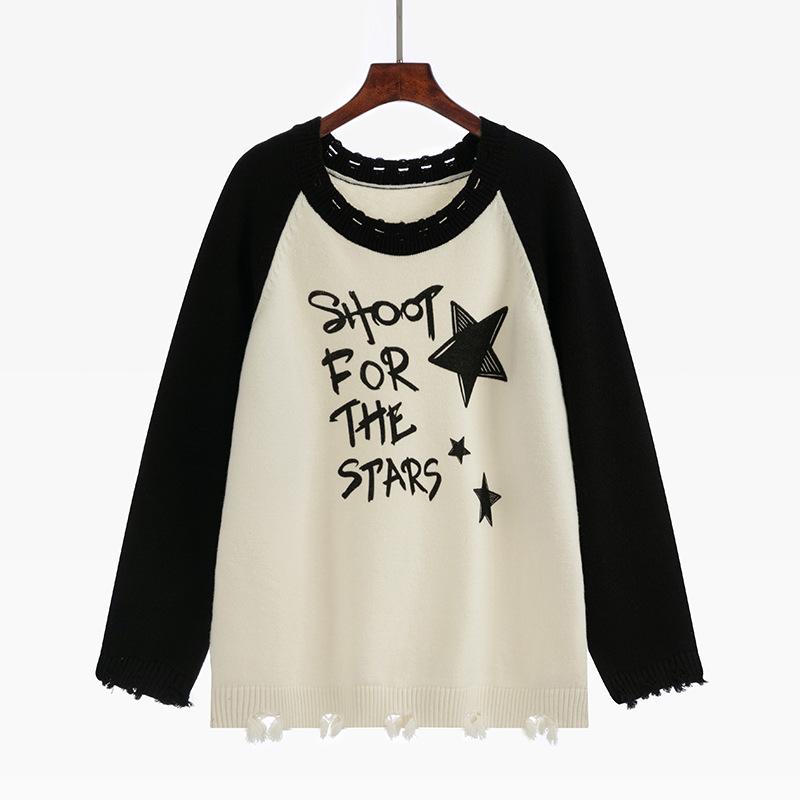 

Женский топ с кисточками и реглан большого размера для осени и зимы с ярким принтом 3XL абрикосовый