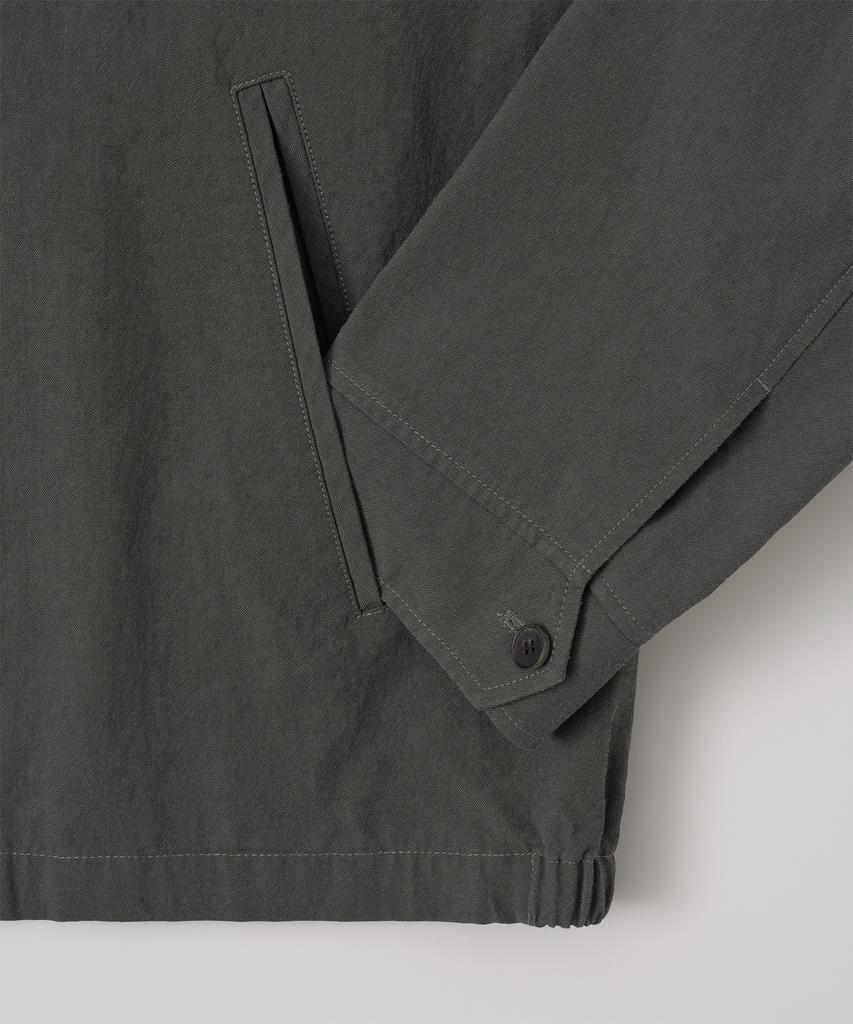Another Office Soutien Collar Blouson (Charcoal)