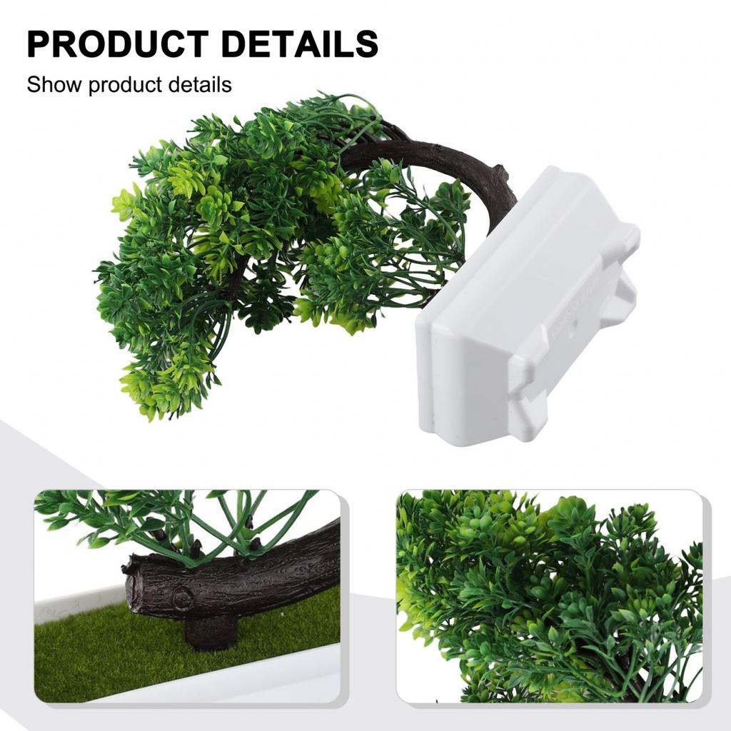 Bonsai Simulation Artificial Plants Flowers In Pots Home Office Fake Tree Decor