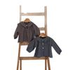 Kid's Retro Plaid Lapel Shirt, 2026 Spring/Summer Unisex Pure Cotton Casual Top