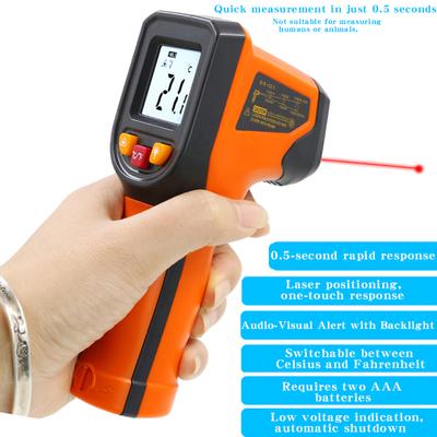 NJTY T400A T600A Högprecisions infraröd termometer, Vattentermometer, Bak- och köksindustriell termometer