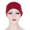 Muslim Hijabs Women Beanies Skullies Knot Bonnet Turban Hair Loss Hat Chemo Cancer Bandanas Arab Islamic Headwrap Headscarf New