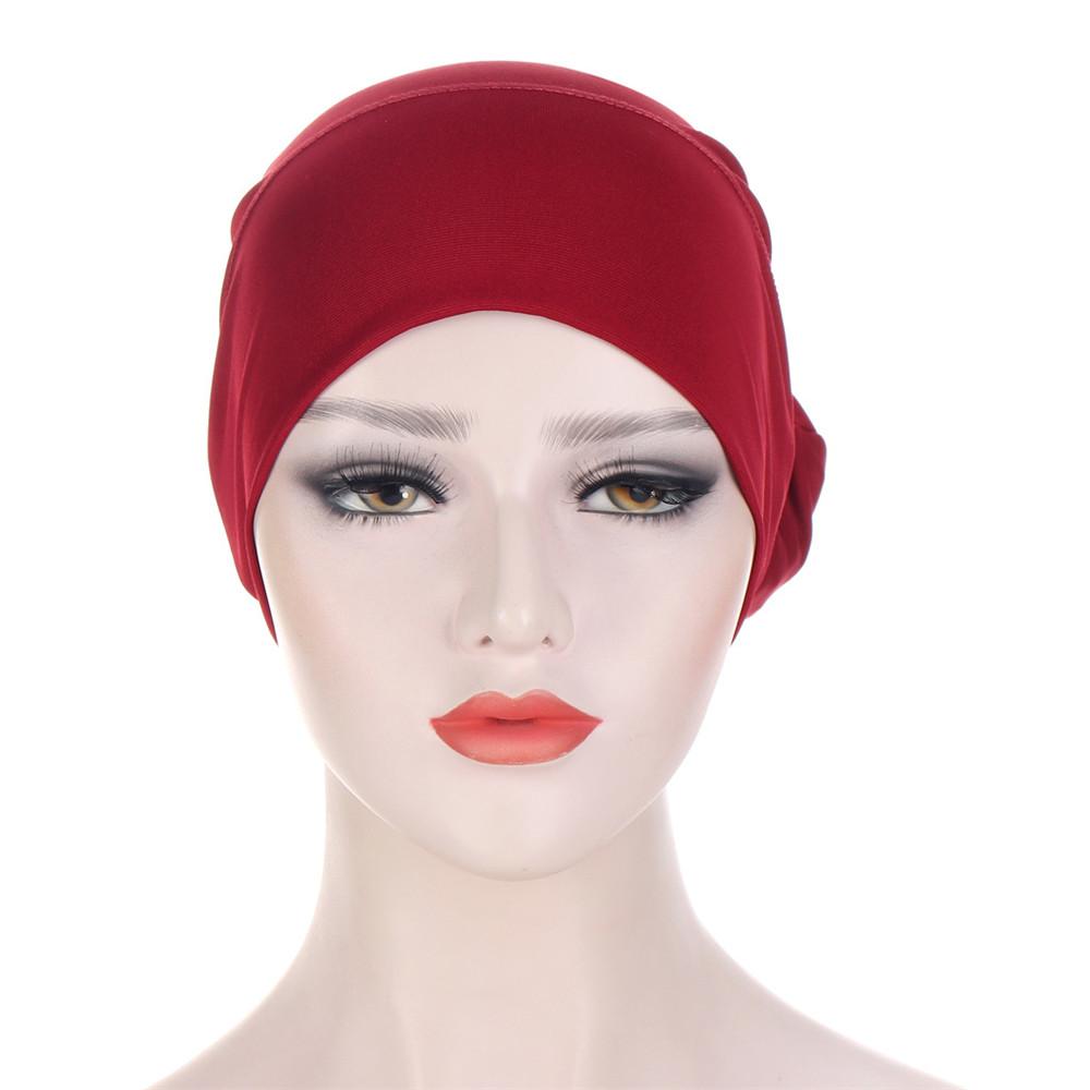 Muslim Hijabs Women Beanies Skullies Knot Bonnet Turban Hair Loss Hat Chemo Cancer Bandanas Arab Islamic Headwrap Headscarf New