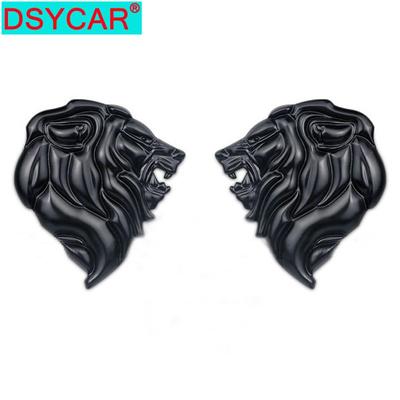 DSYCAR 1 Stücke Abzeichen Logo Auto Aufkleber Reflektierende Aufkleber Auto Dekoration Abzeichen Motorrad Löwenkopf Emblem 3D Metall Windschutzscheibe
