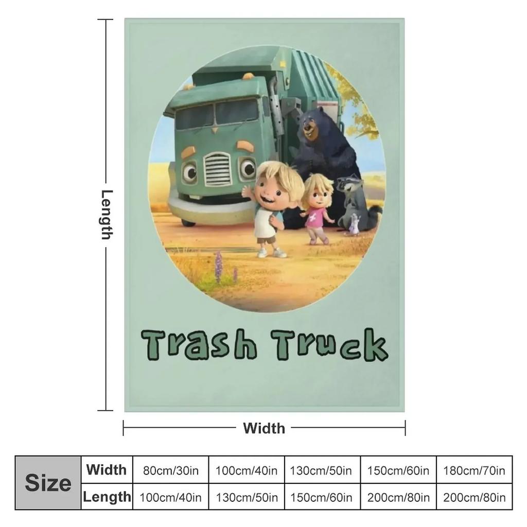 Trash Truck Netflix Animation Movie Throw Blanket Decorative Sofa Sofa Bed Blankets