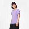 Li Ning Embroidered Print Round Neck Short Sleeve T-Shirt Women Tops Rose-Purple AHST236-1