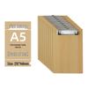 5 Wooden Clipboards Set: Includes 4 Clipboards with Pen Holders, 5 Writing Pads, and 16 File Boards for Restaurant Order Management