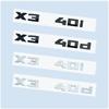 ABS Chrome Black 2.6cm M X3M40i X3M40d M40i M40d X3 Numbers ABS Emblem for BMW X3 SeriesF25 G08 G45 Car Trunk Badge Logo Sticker