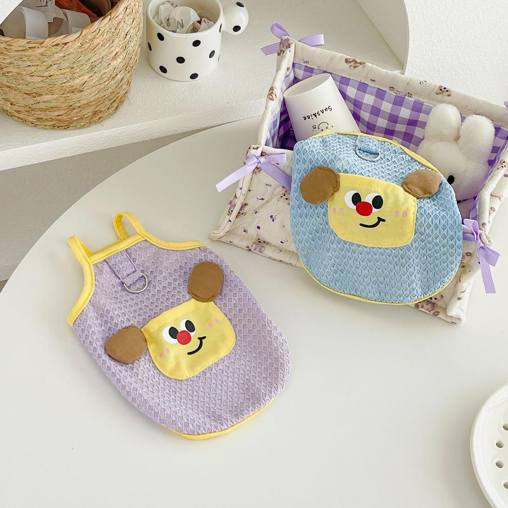 Cats and dogs clothes Summer breathable small and medium-sized dogs tractable pet vest sling Kejifadou