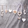 Vintage Wooden Heart Crosses: Retro Home Decor & Wedding DIY