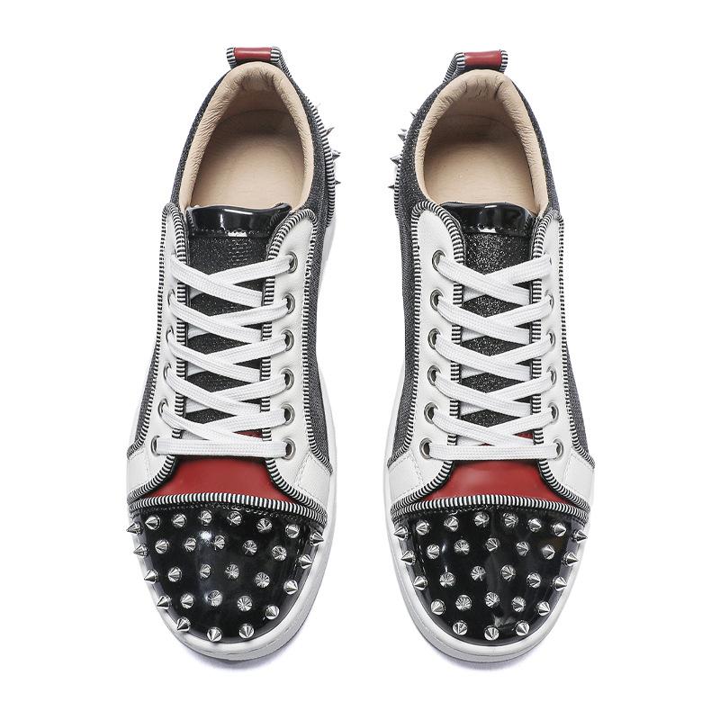 Chaussures printemps et été niche luxe léger semelle souple clous de saule chaussures à plateau haute valeur bas dessus bout rond chaussures de sport