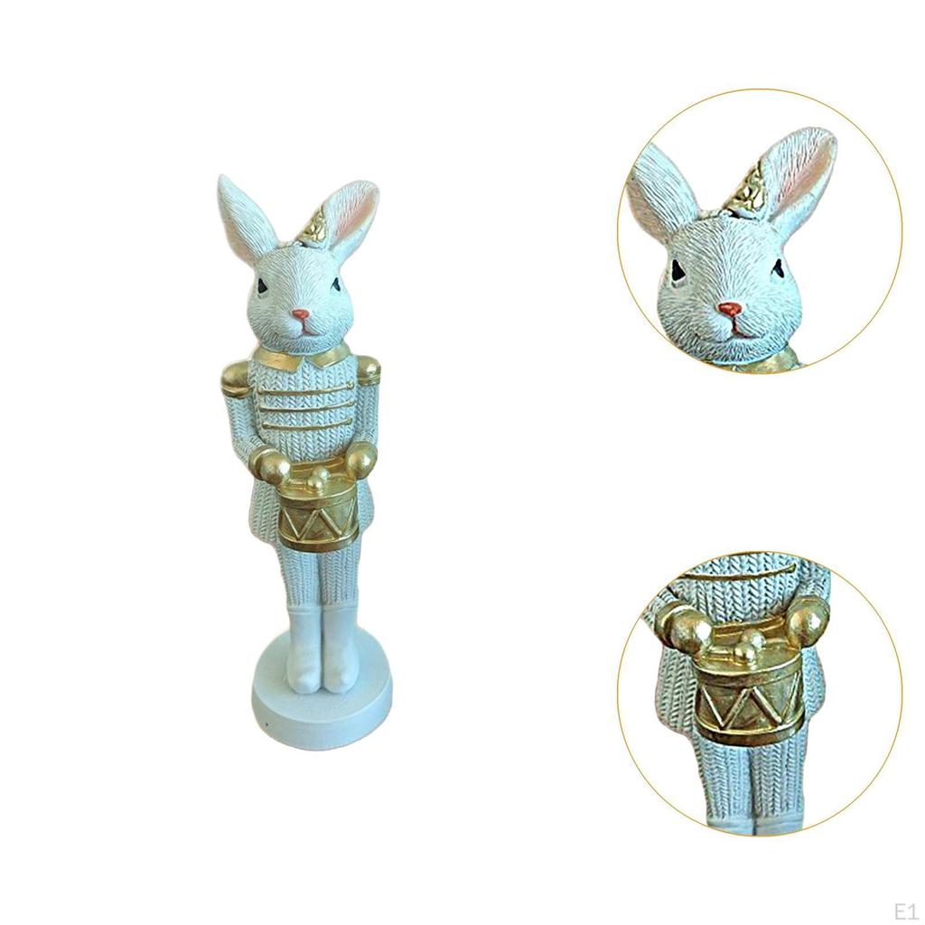 Osterhasenfigur Statue Kreatives Ornament Niedliche Dekoration Rustikal für Schrank Büro