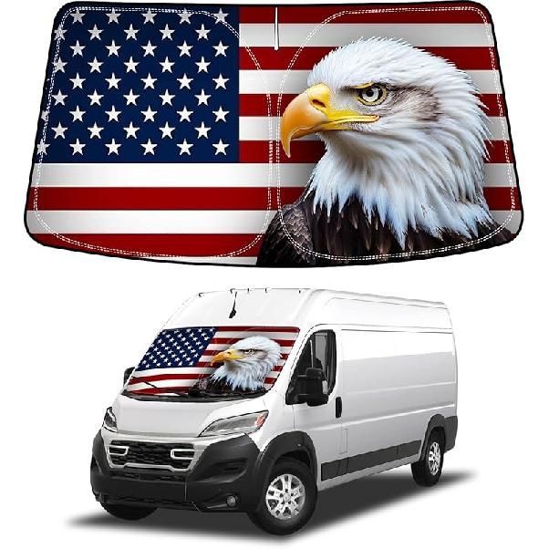 Bestview Windshield Sun Shade For Dodge Ram 1500 2009-2018, Fit Front Window Sun Shade Sun Shade Protective Film Blocks UV Heat, Foldable 3 Layer