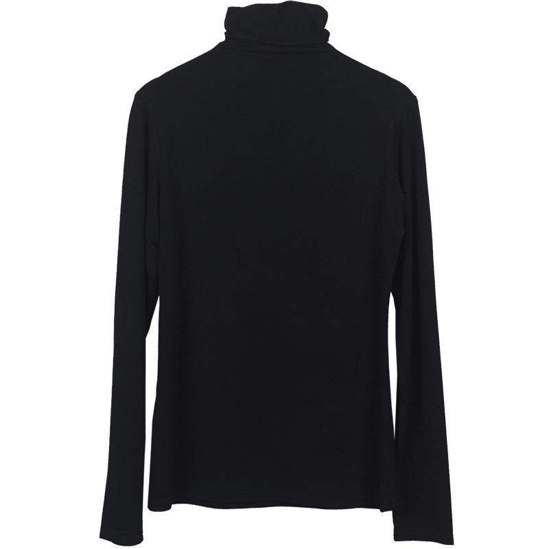 Modal Bottoming Shirt Long-sleeved T-shirt Women's Turtleneck T Autumn and Winter Slim-fitting Top Stacked Collar