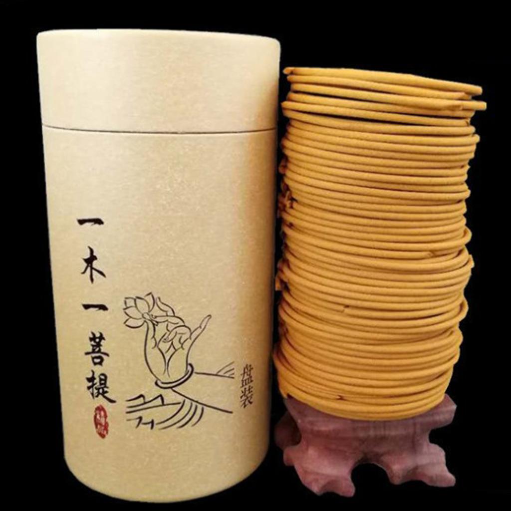 Organic Sandalwood Incense Coils Fragrant Spiral Stick Home Aroma for Relaxation