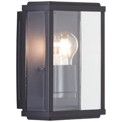 Außenwandleuchte GAIA - BRILLIANT - Schwarz - Metall/Glas - E27 1x60W