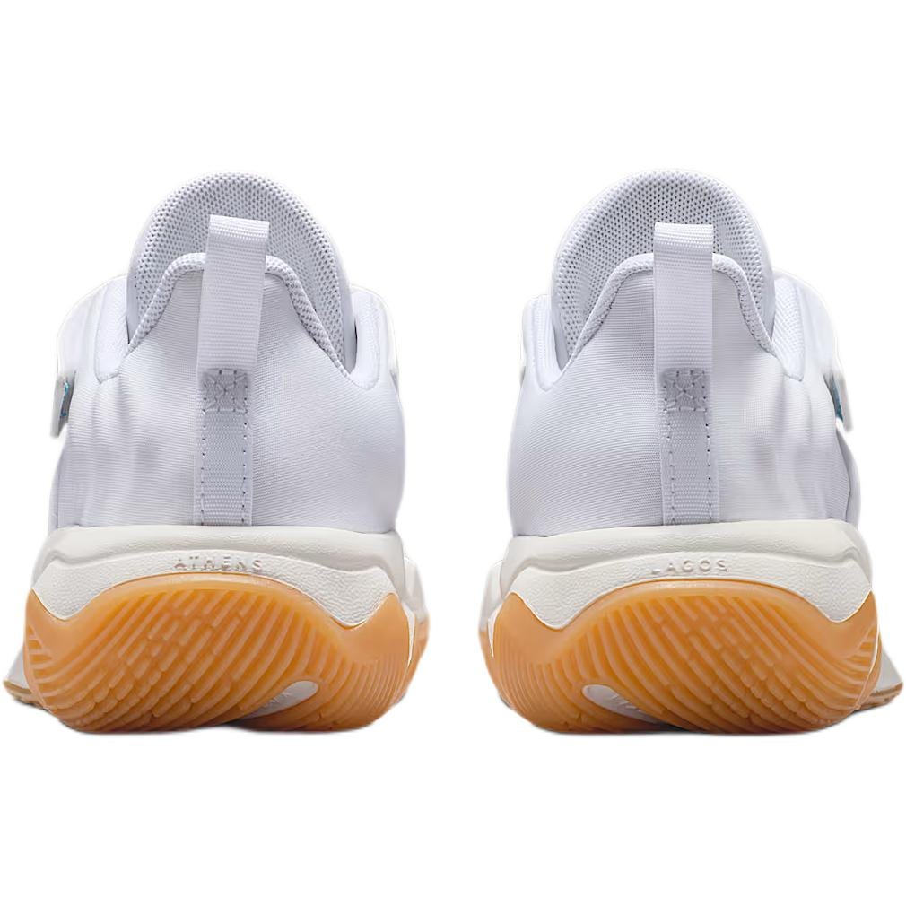 Nike Giannis Immortality 4 Low Top Children's Basketball Shoes White Yellow Blue Children Aged 3 7 Years Old IH7665-100
