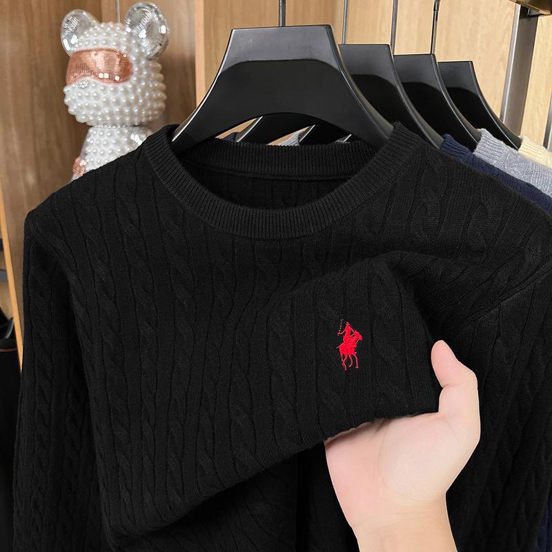 ZYLLO Luxury Pony Embroidery Designer Brand Sweater New Fashion Unique Jacquard Comfort Paul Casual Knitted Round Neck Pullover Unisex