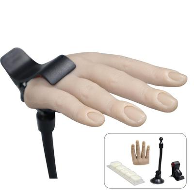 Professionelles Silikon-Nagel-Übungshandmodell mit Ständer - Flexible bewegliche Finger