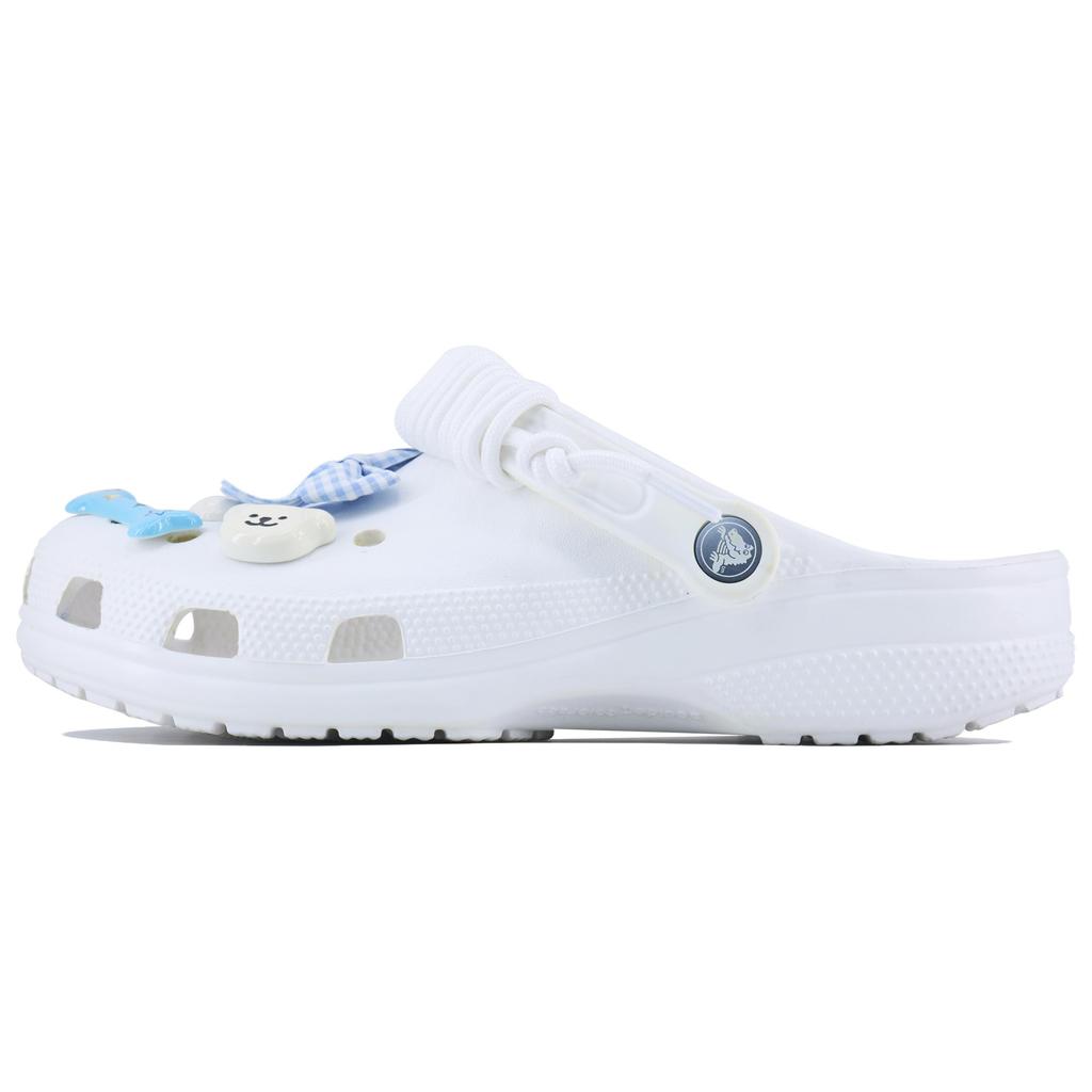 Crocs Classic clog Blue Puppy SDS Versatile Fashion Hole Shoes Unisex White
