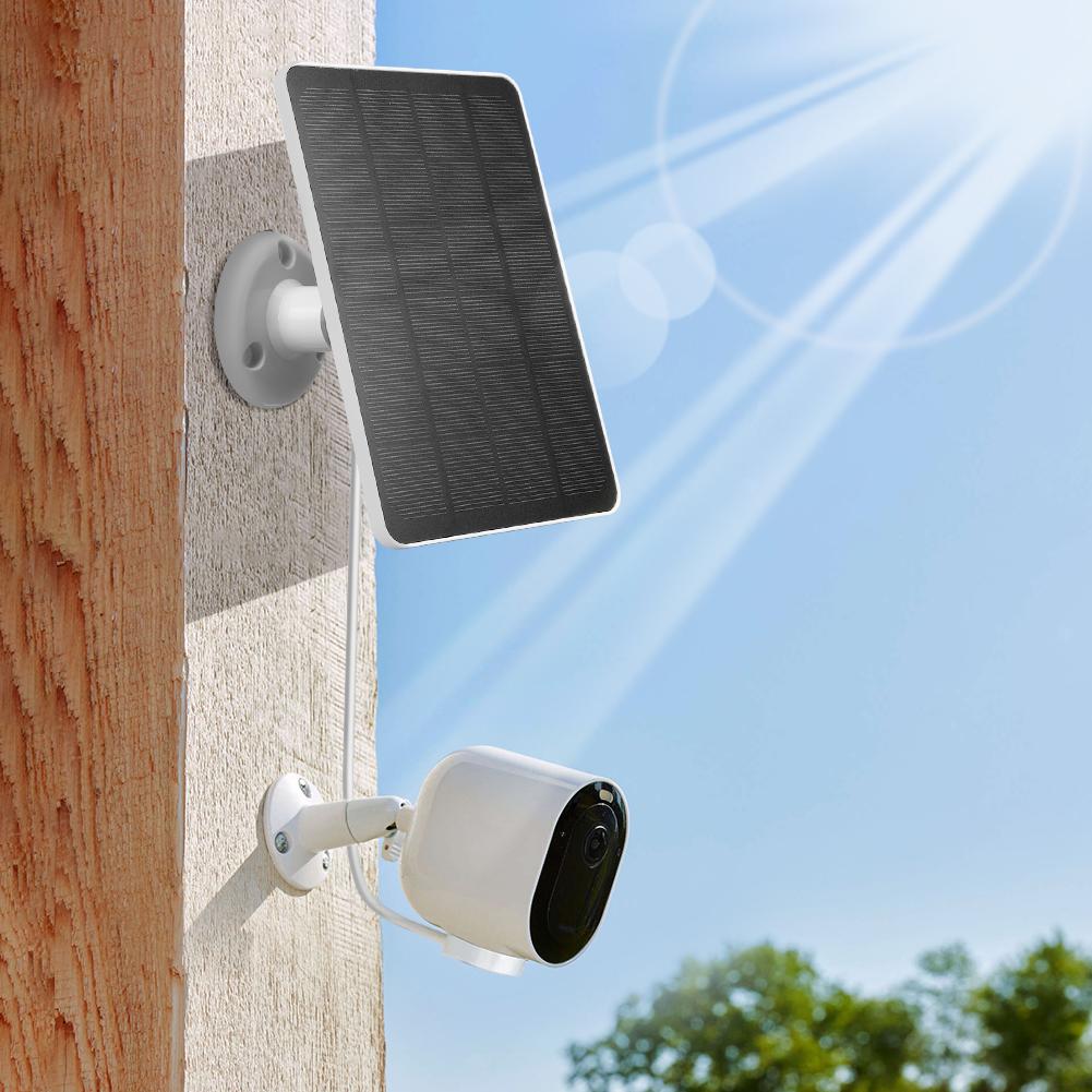 4W/6W 5V Solar Panel Charger IP65 Weatherproof Adjustable Wall Mount W/ 9.8ft Charging Cable for Arlo Pro 5S/4/3 4