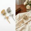 Fashion Alloy Rose Brooches Anti Fading Sparkling Flower Brooches Full Diamond Rhinestone Brooches Jewelry Gifts