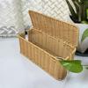 Hand-Woven Charging Station Storage Box Cable Management Basket For Usb Cables Data Cables Organizer