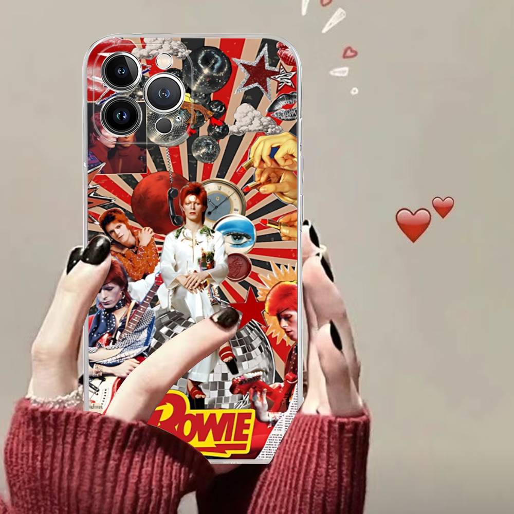 Classic D-DavidS Singer B-BowieS Phone Case For IPhone 11 13 16 12 17 14 15 Pro Max Plus Soft Clear Back Cover Coque