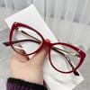 Vintage Fashion Reading Glasses Women's Anti Blue Light Photochromic Cat Eye Optical Glasses Frames Clear Lens Eyewears