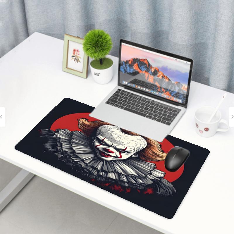 Pennywise Print Mouse Pad, Anti‑Slip Desktop keyboard Mat, for PC Laptop Gaming Working Daily Use, Cool Festival Birthday Gift