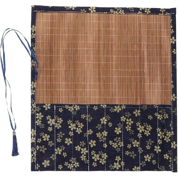 

Кисти для рисования, Набор кистей с щетиной, Держатель для кистей, Набор бамбуковых кистей для рисования, Скручивающийся пенал, Держатель-скрутка для кистей для китайской каллиграфии для синий