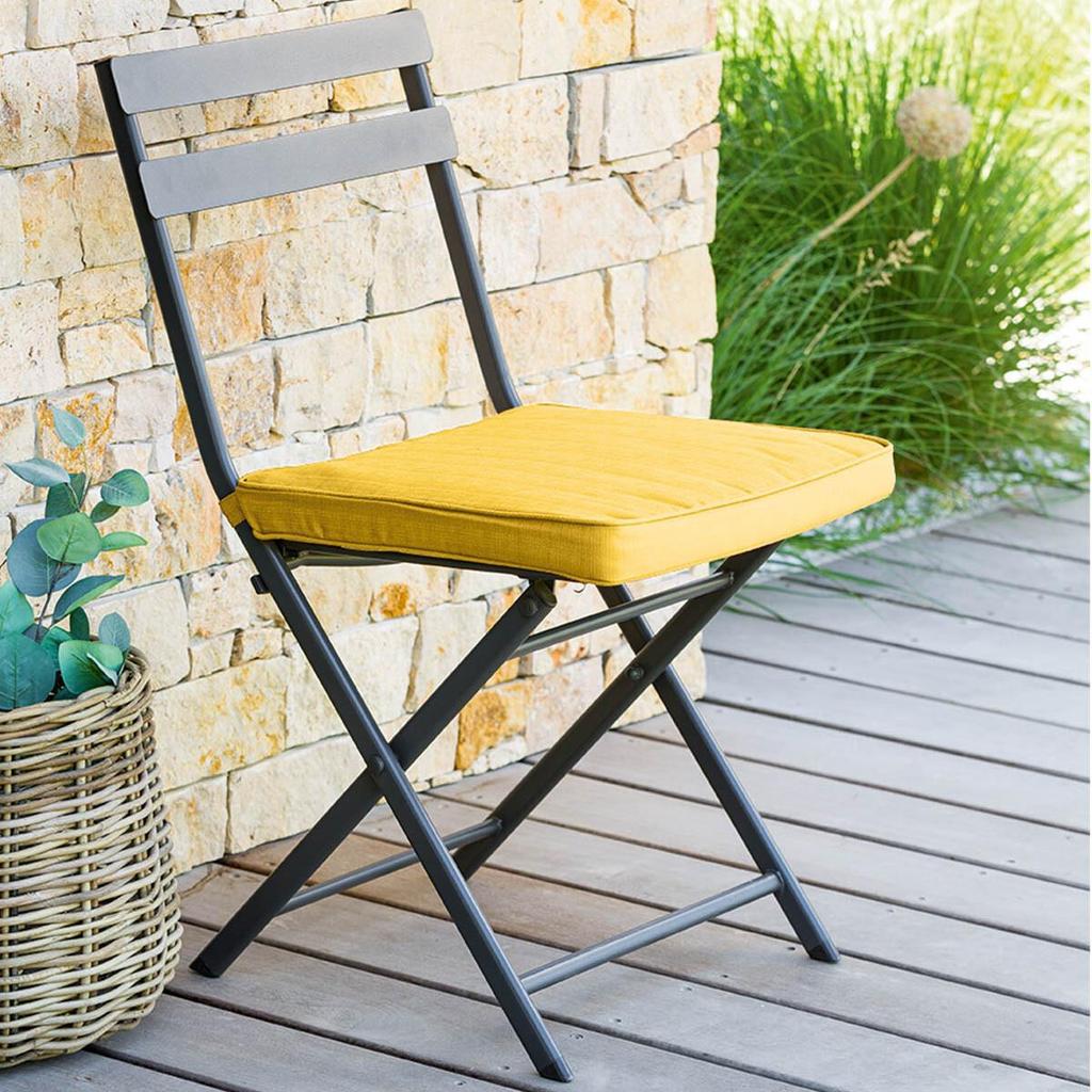 CHAIR CUSHION Garden Terrace 40x40cm Mustard