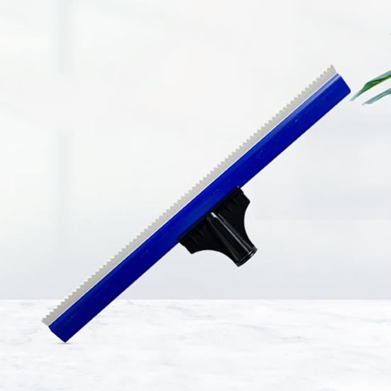 Epoxy Notched Squeegee with Soft Rubber Teeth Professional Self-Leveling Floor Squeegee Cement Painting Coating Toothed
