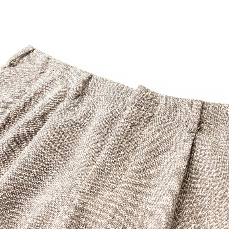 LUOZI Men's Thickened Warm Straight-Leg Loose Fit Pants