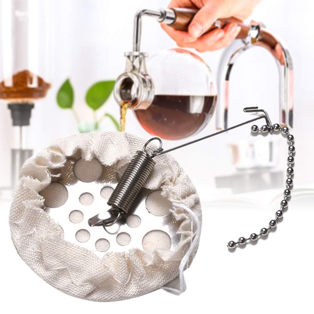 Siphon Filtertücher, 10 Blatt, Ungebleicht, Gesunde Filtertücher für Heimbrauen und Kaffeemaschinen