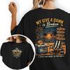 My Give a Damn Is Broken Beach Scene T-Shirt, Too Old To Care Club Funny Tee